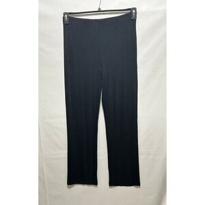 Chicos Travelers Women 1 Regular Black Stretchy‎ Straight Leg Pants Size 1